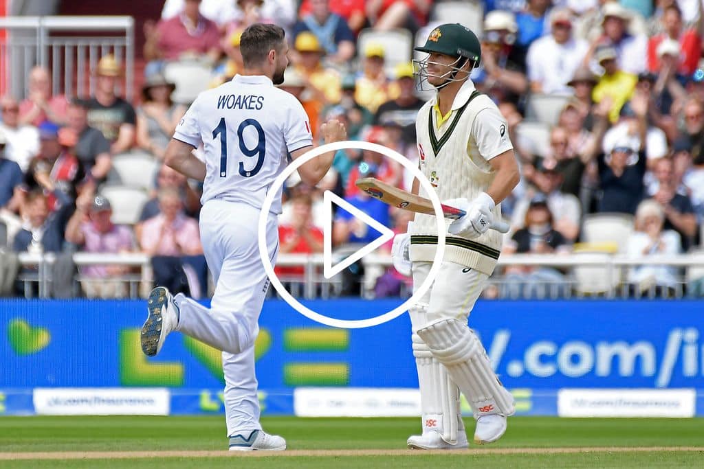 [Watch] David Warner Fails Again As Woakes Dismisses Him With A Cracking Delivery